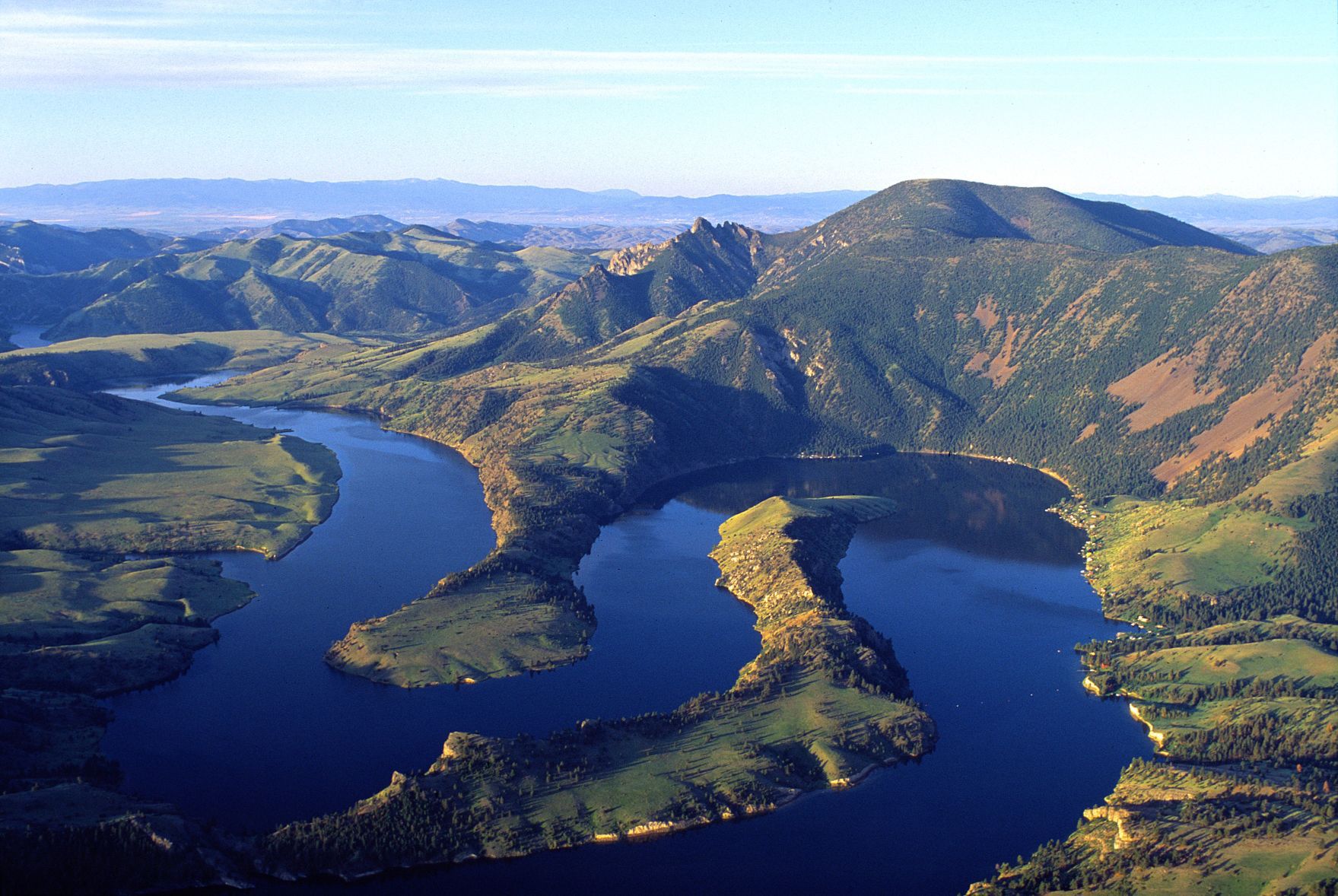 Holter Lake aerial